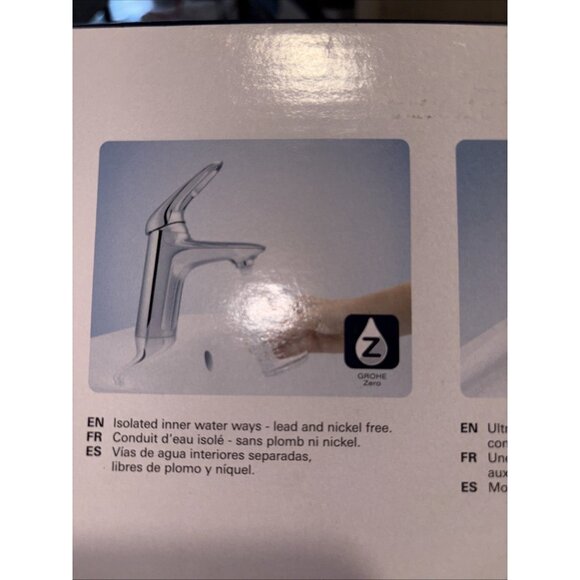 NEW! Grohe Bauloop Single Handle With Hole 40545 DÜSSELDORF CHROME W/BOX - Picture 8 of 12